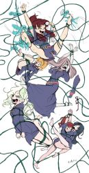  6+girls ass barbara_parker barefoot diana_cavendish dress female_focus glasses_removed hannah_england highres kagari_atsuko laughing little_witch_academia lotte_jansson luumpic multiple_girls panties shoes unworn_shoes spread_legs sucy_manbavaran tickling underwear white_background  rating:Questionable score:13 user:muul