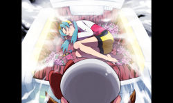 2girls bad_id bad_pixiv_id barefoot bike_shorts blue_hair box brown_hair cabbie_hat closed_eyes creatures_(company) feet fetal_position flower from_above game_boy game_boy_color game_freak game_link_cable gen_1_pokemon handheld_game_console hat hat_ribbon highres in_box in_container kmj kris_(pokemon) lyra_(pokemon) multiple_girls nintendo parody pikachu pokemon pokemon_(creature) pokemon_gsc pokemon_hgss red_ribbon ribbon sleeping spread_toes tengen_toppa_gurren_lagann toes twintails rating:Sensitive score:10 user:danbooru