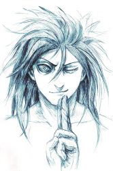  1boy highres long_hair male_focus monochrome naruto naruto_(series) rinnegan simple_background solo uchiha_madara white_background  rating:Questionable score:3 user:yookine