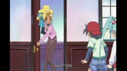  1girl animated anime_screenshot blush kuramitsu_mihoshi pantyhose sasami_mahou_shoujo_club screencap sound tagme underwear video 