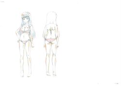 1girl ass bikini breasts butt_crack cleavage eroge!_h_mo_game_mo_kaihatsu_zanmai himeno_kisara large_breasts navel official_art settei swimsuit