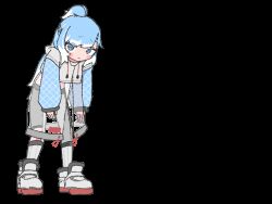  1girl animated animated_gif bad_source blue_hair blue_shirt colored_shoe_soles colored_tips cropped_hoodie cropped_shirt faceplant fallen_down falling full_body grey_shorts half_updo help!!_(hololive) high_ponytail hololive hololive_indonesia hood hoodie jacket kobo_kanaeru kobo_kanaeru_(1st_costume) long_hair long_sleeves midriff multicolored_hair official_art pants puffy_long_sleeves puffy_sleeves see-through see-through_jacket shirt shoes shorts simple_background sneakers solo split_ponytail tight_clothes tight_pants transparent_background two-tone_hair virtual_youtuber white_footwear white_hair white_hoodie white_pants yoir 