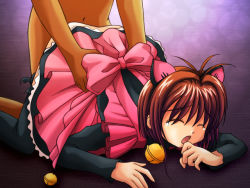  1990s_(style) 1boy 1girl animal_ears artist_request bell bow cardcaptor_sakura cat_ears closed_eyes clothed_female_nude_male clothed_sex doggystyle fake_animal_ears hetero jingle_bell kinomoto_sakura loli nude retro_artstyle sex sex_from_behind short_hair skirt tears top-down_bottom-up torn_clothes  rating:Explicit score:52 user:theloligirl