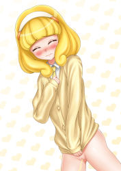  10s 1girl artist_request blush bottomless cardigan cleft_of_venus dutch_angle embarrassed heart heart_background humiliation kise_yayoi long_sleeves necktie peeing peeing_self precure pussy sleeves_past_wrists smile_precure! solo sweater tagme tears uncensored  rating:Explicit score:27 user:SgtXana