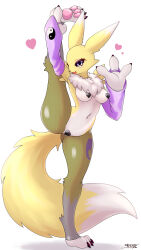 digimon digimon_(creature) fluffy fox_girl fox_tail furry furry_female renamon tail