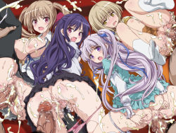 10s 4boys 4girls age_difference ahoge anus ass ass_grab barefoot black_skirt blonde_hair blush breasts breasts_out censored clothed_sex clothes_lift clothes_pull cum cum_in_pussy cum_on_ass cum_on_body cum_on_breasts cum_on_lower_body cum_on_upper_body cum_pool dress dress_lift dress_pull drooling ejaculation feet flat_chest gotou_jun grabbing_own_ass group_sex hair_ribbon hetero kaneshiro_sora large_breasts leg_grab loli lolita_channel long_hair long_sleeves looking_at_viewer looking_back lying male_pubic_hair momijidani_nozomi mosaic_censoring multiple_boys multiple_girls multiple_penises navel nipples no_bra no_shoes on_back open_clothes open_mouth open_shirt orgy panties panties_around_leg panty_pull penis projectile_cum pubic_hair purple_eyes purple_hair pussy rape ribbon saliva sex shirt_lift short_hair skirt skirt_lift socks soles spread_legs stain stained_panties sweat takahama tenshi_no_3p! thighhighs torimuri_sakura underwear vaginal veins veiny_penis white_legwear yellow_eyes rating:Explicit score:59 user:Domestic_Importer