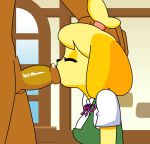 1boy 1girl ahegao animal_crossing animated bouncing_breasts breasts clothed_female_nude_male cum cum_in_mouth cum_in_throat dark-skinned_male dark_skin deepthroat empty_eyes fellatio forced forced_drinking furry hand_on_head head_back hetero interspecies irrumatio isabelle_(animal_crossing) medium_breasts minuspal nintendo nude oral penis saliva sound swallowing sword_swallowing_position testicles throat_bulge tongue tongue_out uncensored video rating:Explicit score:688 user:sapuramura