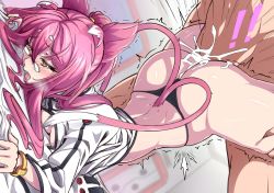  ! 1boy 1girl animal_ears ass bed_sheet blazblue blush bracelet breasts cat_ears cleavage clothed_female_nude_male cum doorway dutch_angle ejaculation eyelashes glasses hair_ears heavy_breathing hetero indoors jacket jewelry kokonoe_(blazblue) long_hair medium_breasts multiple_tails nose_blush nude on_bed open_clothes open_jacket open_mouth pince-nez pink_hair ponytail sex sex_from_behind sheet_grab sidelocks t-back tail thighs tongue tongue_out top-down_bottom-up two_tails vermillion_dice wavy_mouth wheelbarrow_pose white_jacket yellow_eyes  rating:Explicit score:75 user:danbooru