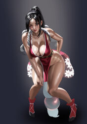  1girl absurdres breasts fatal_fury highres large_breasts long_hair ponytail shiranui_mai solo  rating:Questionable score:3 user:jojosstand