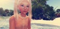  beach blonde_hair nudist naturist nipple_slip nipples second_life twintails  rating:Questionable score:2 user:carlyvivixen