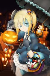  blonde_hair edna_(tales) gloves gothic_lolita halloween lolita_fashion official_art pumpkin side_ponytail tales_of_(series) umbrella  rating:General score:3 user:Rigarvi