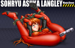  &gt;:| 1girl :| angry arms_up artist_name ass bdsm black_background blue_eyes blush bodysuit bondage bound bound_ankles bound_wrists bracer breasts breasts_apart caution_tape character_name clenched_hands closed_mouth diagonal_stripes entry_plug flexible folded from_side full_body gloves hairpods headgear holding_legs kneepits knees_to_chest legs_over_head legs_up long_hair looking_to_the_side looking_up lying mania_street medium_breasts neon_genesis_evangelion object_insertion on_back orange_hair pilot_suit plugsuit red_hair skin_tight small_breasts solo souryuu_asuka_langley spread_legs stocks striped sweatdrop text_focus through_clothes v-shaped_eyebrows vaginal vaginal_object_insertion  rating:Explicit score:70 user:danbooru