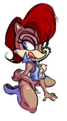  :d artist_request ass boots breasts drooling furry jacket kayona_kim kneeling lowres open_mouth pussy_juice sally_acorn smile sonic_(series) tongue  rating:Explicit score:21 user:eingere