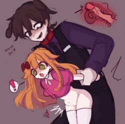  1boy 1girl age_difference artist_request bottomless elizabeth_afton father_and_daughter five_nights_at_freddy&#039;s hetero hiji_(hijichan) incest loli orange_hair sex tagme thighs vaginal william_afton x-ray  rating:Explicit score:418 user:Maxisarobot