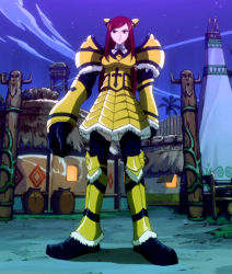  1girl armor erza_scarlet fairy_tail red_hair screencap solo standing stitched third-party_edit  rating:Sensitive score:18 user:EmperorJder