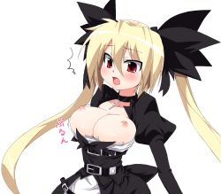  alice_(nichoume_rojiura_tantei_kitan) blonde_hair breasts breasts_out choker grune hair_ornament lolita_fashion long_hair nichoume_rojiura_tantei_kitan nipples red_eyes twintails  rating:Questionable score:16 user:Zukin-Man