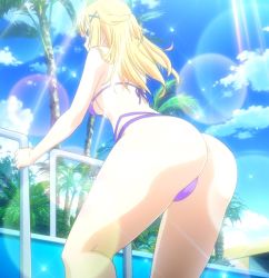  1girl ass blonde_hair conception_2 feene_glass screencap stitched swimsuit tagme third-party_edit  rating:Questionable score:57 user:Tjoeb123