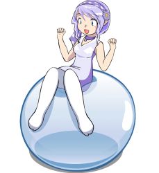  animated animated_gif blue_eyes bouncing bubble hair_ornament jewelry necklace purple_hair simple_background smile tagme  rating:Sensitive score:12 user:Rumpelstilzchen