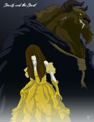 beauty_and_the_beast black_hair demon disney dress horns long_hair monster string torn_clothes torn_dress yellow_eyes rating:Questionable score:0 user:sniper31