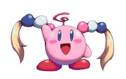 1other blonde_hair blush_stickers copy_ability cyzir_visheen fusion hair_ornament hololive hololive_english kirby kirby_(series) nintendo planet_hair_ornament sidelocks star_(symbol) tsukumo_sana twintails virtual_youtuber