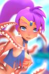  3d animated beach beanis blender_(medium) bottomless bouncing_breasts breasts choker dark_skin earrings forehead_jewel hoop_earrings jewelry long_hair lowres o-ring outdoors pointy_ears ponytail purple_hair restrained shantae shantae_(series) squid tentacles torn_clothes ugoira vambraces very_long_hair vest video  rating:Questionable score:158 user:Perv-Ultra