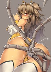 1girl anal areola_piercing ass ass_juice bad_id bad_pixiv_id giving_birth blush breasts brown_hair choker cleavage creature_inside diol_twee glasses huge_breasts konami nagase_haruhito nipple_piercing nipple_rings nipples otomedius piercing pregnant pussy_juice rape red_eyes slime_(substance) solo tentacles thighhighs xexex rating:Explicit score:104 user:danbooru