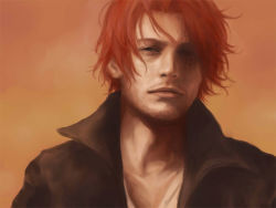  1boy f_(zxc0000) male_focus one_piece red_hair shanks_(one_piece) solo  rating:Sensitive score:18 user:witxe