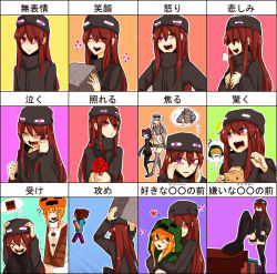  &gt;_&lt; 1boy 4girls ander_(at2.) andr at2. blonde_hair blush breast_envy brown_hair cat closed_eyes creeparka creeper crying cupa_(at2.) enderman expressions flower garter_belt happy hat highres holding hug long_hair minecraft multiple_girls multiple_views o_o open_mouth orange_hair ponytail purple_eyes purple_hair red_eyes red_flower red_hair red_rose rose short_hair short_twintails sidelocks silver_hair skeleton_(minecraft) smile snow_golem speech_bubble spider_(minecraft) steve_(minecraft) tears thighhighs thought_bubble translated twintails  rating:Sensitive score:61 user:arsenic20