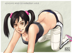 all_fours azasuke highres ling_xiaoyu tekken twintails rating:Explicit score:7 user:Anonymous