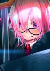  1girl animated censored chikan cum cum_in_pussy fate/grand_order fate_(series) fingering fingering_through_clothes glasses harutoshi hetero mash_kyrielight molestation multiple_views penis public_indecency purple_eyes purple_hair pussy recording sex sound stealth_sex through_clothes train_interior vaginal video video  rating:Explicit score:508 user:akarin_akari