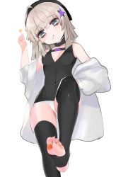  aa-12_(girls&#039;_frontline) absurdres between_toes candy feet food holding_with_feet girls&#039;_frontline highres lollipop no_shoes soles toeless_legwear toes  rating:Sensitive score:24 user:allure1515
