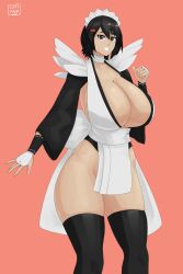  1girl black_hair breasts huge_breasts iroha_(samurai_spirits) samurai_spirits snk solo 