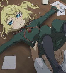  10s 1boy 1girl ahoge aliasing angry annoyed blonde_hair blue_eyes blush boots censored clothed_sex clothes_pull cup flat_chest hair_between_eyes hetero loli long_sleeves lying military military_uniform missionary mosaic_censoring mug oekaki on_back on_table outstretched_arms pants pants_pull penis pussy pussy_juice sex short_hair solo_focus sweat table tanya_degurechaff tomu_(tomubobu) uniform vaginal youjo_senki  rating:Explicit score:336 user:Domestic_Importer