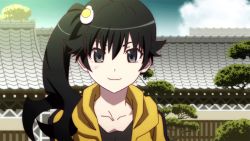  10s 1girl animated animated_gif araragi_karen black_hair monogatari_(series) nisemonogatari  rating:Sensitive score:43 user:WasUpRo