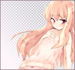  1girl breasts camisole closed_mouth flat_chest loli long_hair louise_francoise_le_blanc_de_la_valliere panties pink_hair simple_background small_breasts soine solo source_request strap_slip underwear underwear_only zero_no_tsukaima 