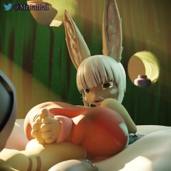  1boy 1girl 3d animal_ears animated bed child_on_child clipping clothed_female_nude_male feet female_focus fluffy footjob furry furry_female interior large_ears loli looking_at_penis made_in_abyss masturbation moving mrbalpal nanachi_(made_in_abyss) nude on_bed open_mouth penis rabbit_ears rabbit_girl regu_(made_in_abyss) short_hair small_penis sunlight tongue uncensored video white_hair yellow_eyes 