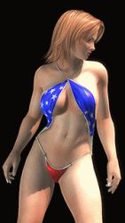 1girl 3d animated animated_gif bikini blonde_hair bouncing_breasts breasts dead_or_alive dead_or_alive_5 female_focus large_breasts lowres navel simple_background solo swimsuit tecmo tina_armstrong rating:Questionable score:108 user:metalhead666