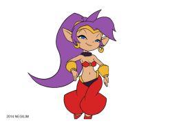 1girl animated animated_gif arabian_clothes bikini bikini_top_only blue_eyes bouncing_breasts bracer breasts circlet colorized dancer dancing earrings full_body hoop_earrings jewelry lineart long_hair looking_at_viewer medium_breasts midriff navel negilim open_mouth pants pointy_ears ponytail puffy_pants purple_hair shantae:_half-genie_hero shantae shantae_(series) smile solo swimsuit  rating:Sensitive score:65 user:The_Colour_Guy