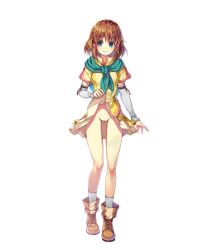  1girl blue_eyes bluefiredragon brown_hair fire_emblem fire_emblem:_radiant_dawn fire_emblem_heroes lifting_own_clothes mist_(fire_emblem) nintendo short_hair solo tagme third-party_edit  rating:Explicit score:22 user:BlueFireNick