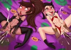 2boys ahoge anal buttjob cosplay crossover cum erection excessive_cum foreskin halloween high_heels high_ponytail interracial lying male_focus male_penetrated marco_diaz multiple_boys on_back penis phimosis ponytail shezow shezow_(character) star_vs_the_forces_of_evil thighhighs trap uncensored vampirella_(character) vampirella_(character)_(cosplay) yaoi zipsha  rating:Explicit score:164 user:r-watcher