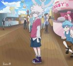 2boys age_difference animated armpits ass bare_arms bare_shoulders big_hair blue_eyes blue_hair blue_sky bullying clothes_pull cloud cloudy_sky day grey_hair grin hair_between_eyes hollow673 humiliation hunter_x_hunter killua-zoaldyck killua_zoldyck long_sleeves male_focus male_underwear male_underwear_pull multiple_boys multiple_girls open_mouth original outdoors public_indecency pulling_another&#039;s_clothes short_hair shorts shorts_pull shota shotadom sky smile spanked squatting standing tank_top teeth underwear video wedgie yaoi rating:Questionable score:146 user:Domestic_Importer