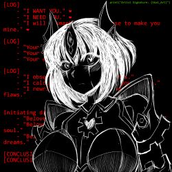  android automaton_(monster_girl_encyclopedia) highres monster_girl monster_girl_encyclopedia monster_girl_encyclopedia_ii robot robot_girl skai_art sketch text_background yandere  rating:General score:13 user:necroavirus