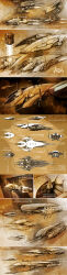  absurdres amarr_empire_(eve_online) battleship_(eve_online) beam_cannon brown_theme cannon character_sheet combat_drone_(eve_online) commentary concept_art cruiser_(eve_online) drone emblem energy energy_beam energy_cannon english_text eve_online firing fleet flying frigate_(eve_online) glowing hangar highres laser laser_cannon long_image machinery military_vehicle monochrome multiple_views nexusdesigner no_humans original outdoors planet radio_antenna science_fiction space spacecraft starfighter tall_image thrusters turret vehicle_focus 