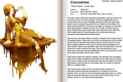  character_profile chocolate monster_girl slime_girl tagme  rating:Sensitive score:67 user:heliosleinheart