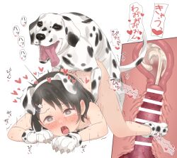 1girl ahegao all_fours animal_ears animal_penis balloon_womb bar_censor bent_over bestiality blush breasts censored cosplay cross-section cum cum_in_pussy dalmatian dog dog_ears doggystyle ejaculation facing_viewer fake_animal_ears flat_chest heart heart-shaped_pupils hetero highres idolmaster idolmaster_cinderella_girls insemination internal_cumshot interspecies loli looking_at_viewer moaning motion_lines neku_oneneko nude penis sasaki_chie sex sex_from_behind small_breasts sweat symbol-shaped_pupils tagme trembling vaginal veins veiny_penis rating:Explicit score:490 user:ganso