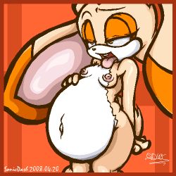  animal_ears cream_the_rabbit flat_chest furry lowres nipples pregnant rabbit rabbit_ears sega sonic_(series) tail tongue tongue_out yellow_eyes  rating:Questionable score:12 user:amyrose