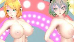  &gt;_&lt; 3d :d animated animated_gif blonde_hair blue_eyes blue_hair bow breasts dancing drill_hair goggles green_eyes green_hair gumi hair_bun hair_tie hatsune_miku headphones kagamine_rin kasane_teto large_breasts long_hair lowres megurine_luka mikumikudance_(medium) nipples nude open_mouth pink_hair ponytail pussy red_eyes red_hair short_hair single_hair_bun smile uncensored vocaloid xd  rating:Explicit score:76 user:Battle-Jesus