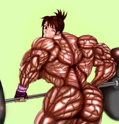 ass back barbell dumbbell exercising extreme_muscles fingerless_gloves gloves highres hot looking_back looking_over_shoulder muscular one_eye_closed veins weight weight_lifting weightlifting weights wink working_out workout rating:Explicit score:7 user:cypherpunks