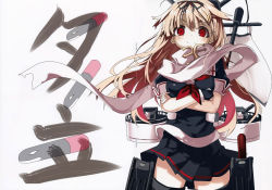  10s absurdres blonde_hair highres kantai_collection red_eyes simple_background tagme yuudachi_(kancolle)  rating:Sensitive score:2 user:anooooon