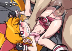  1boy 1girl age_difference akazutsumi_momoko asphyxiation belt blush bow censored cum cum_in_pussy fingerless_gloves flat_chest forced gloves hetero implied_rape jcm2 loli long_hair magical_girl mosaic_censoring neck_grab nipples orange_hair penis powerpuff_girls_z pussy pussy_juice rape red_bow red_eyes sex size_difference spread_legs strangling torn_clothes vaginal veins veiny_penis  rating:Explicit score:603 user:danbooru